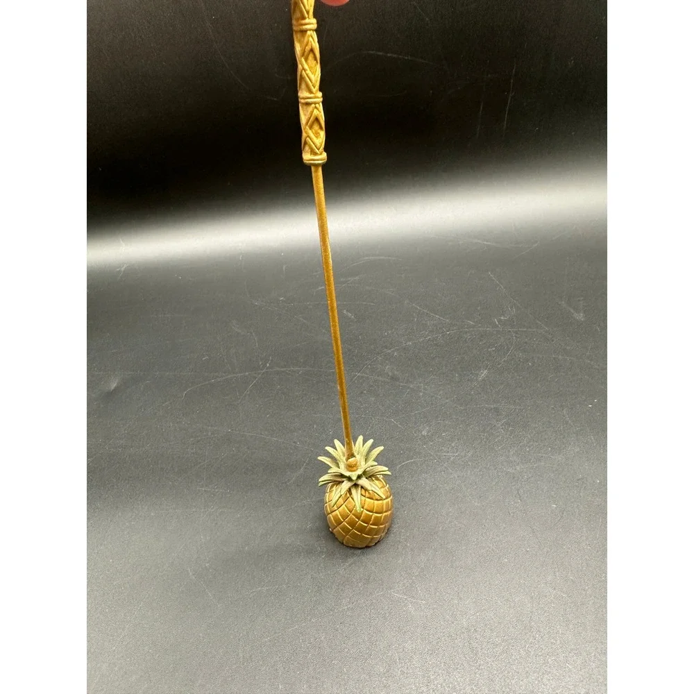 Vintage Partylite Pineapple Candle Snuffer Tropical Ornate Handle 9.5 Inch - Picture 2 of 7